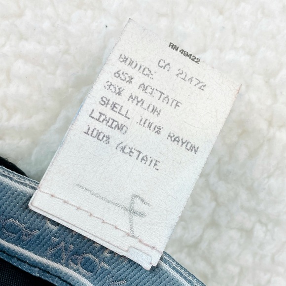 (VTG) JESSICA MCCLINTOCK • Gunne Sax Black Velvet Sequin Strapless Mini Dress - Picture 14 of 16